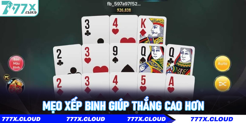 Mẹo xếp binh giúp thắng cao hơn